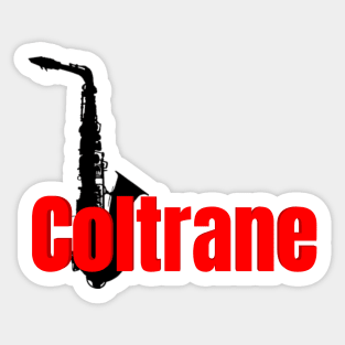 Coltrane Red & Black Sticker